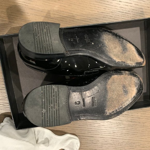 Hugo Boss Men\'s Black Patent Loafers